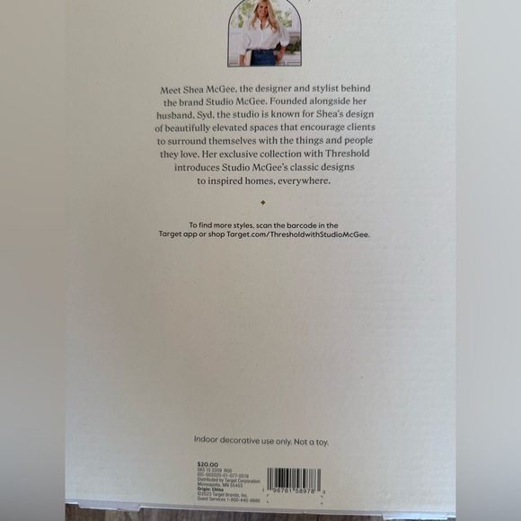 Studio McGee Wood Bead Christmas Tree Topper Star - Picture 5 of 5